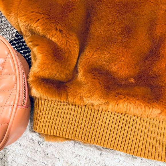 FREE PEOPLE Soft Faux Furry Bomber Jacket - Picture 10 of 12